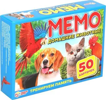 Умные игры Мемо. Домашние животные