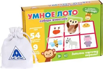 <?= Лас Играс Умное лото. Животные 3807328 ?>