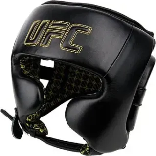 UFC с защитой щек на шнуровке UHK-75056 (L/XL, черный)