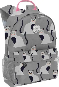 Grizzly Кошечки на сером RK-678-1 (серый)