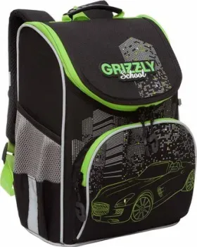 Grizzly RAm-385-2 (черный/салатовый)