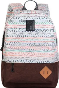 Just Backpack Vega (stripes-brown)