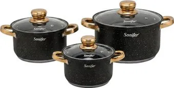 Sonifer SF-1201A (3шт, черный, с крышками)