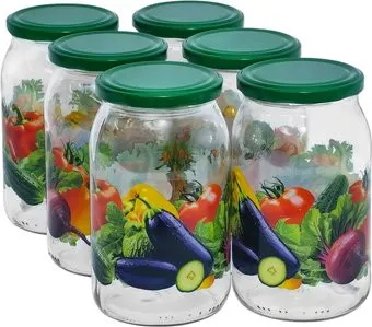Promsiz Овощи с крышкой Р22б.77.6.900/ДКО (900мл, 6шт)