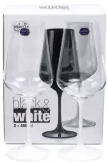 Bohemia Crystal Sandra Black/White 40728/38344/450-2