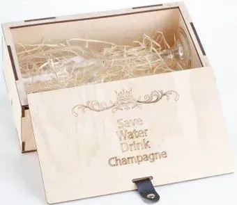 Peresvet Save water drink champagne с бокалами