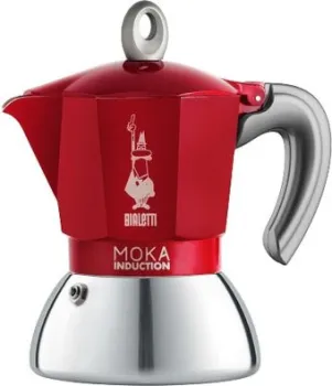 Bialetti New moka induction (2 порции, красный)