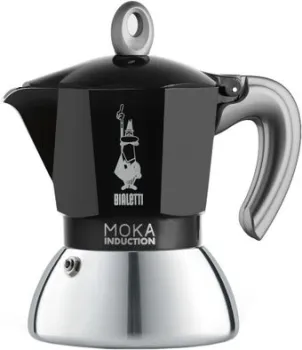 Bialetti New moka induction (2 порции, черный)