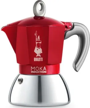 Bialetti New moka induction (4 порции, красный)