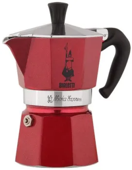 Bialetti Moka Express (3 порции, красный)