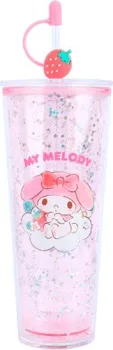 Miniso Sanrio characters Strawberry collection 800мл (розовый/прозрачный)