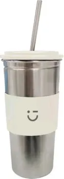 Miniso 5857 500мл (нержавеющая сталь/белый)