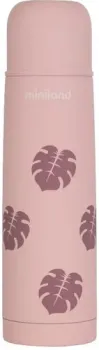 Miniland Silky Thermos 500мл (розовый/листья)