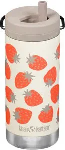 Klean Kanteen TKWide Twist Cap 355мл (белый/цветной принт)