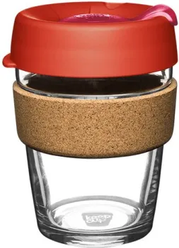 KeepCup Brew Cork M Black 340мл (красный)