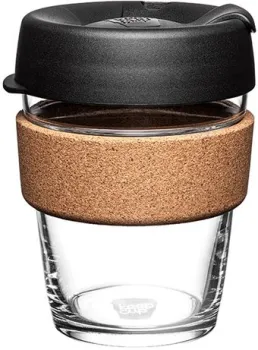 KeepCup Brew Cork M Black 340мл (черный)