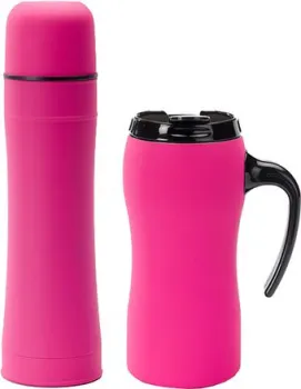 Colorissimo Thermal Mug & Thermos Set (розовый) [HD01-RO/HT01-RO]