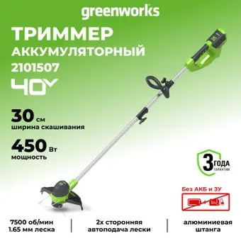Greenworks G40LT30 (без АКБ)