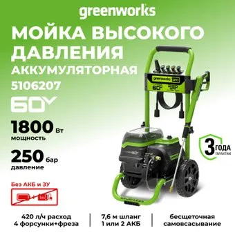 Greenworks GDPW60DP 5106207 (без АКБ)