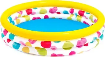 Intex Крутые точки 58439 (147х33, белый с цветными точками)