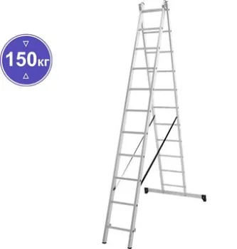 Новая высота NV 122 алюминиевая двухсекционная 2x11 ступеней
