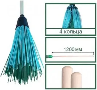 ЧистоОпт для уборки улиц п/п круглая 4-кольцевая с черенком