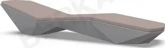 Berkano Quaro с подушками (графитовый/кофейный)