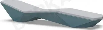 Berkano Quaro с подушками (бирюзовый/серый)