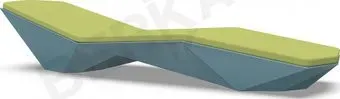 Berkano Quaro с подушками (бирюзовый/зеленый)