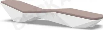 Berkano Quaro с подушками (белый/кофейный)