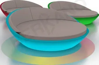Berkano Светящееся Riviera (белый RGB ACC подсветка от батареек/кофейный)