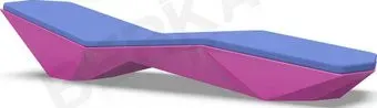 Berkano Quaro с подушками (фиолетовый/темно-синий)