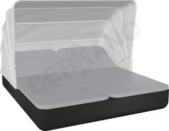 Berkano Grace Double Canopy с подушками (черный/серый)
