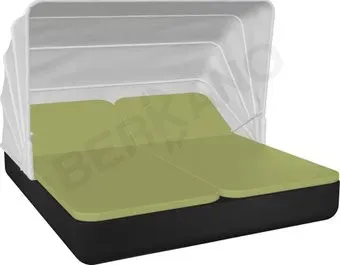 Berkano Grace Double Canopy с подушками (черный/зеленый)