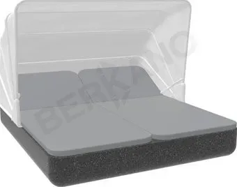 Berkano Grace Double Canopy с подушками (черный гранит/серый)