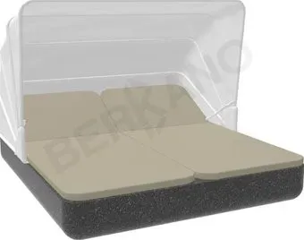 Berkano Grace Double Canopy с подушками (черный гранит/бежевый)