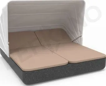 Berkano Grace Double Canopy с подушками (черный гранит/toffee)