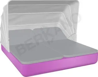 Berkano Grace Double Canopy с подушками (фиолетовый/серый)