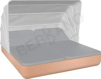 Berkano Grace Double Canopy с подушками (терракотовый/серый)