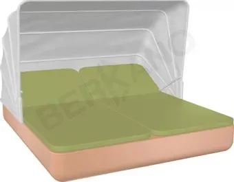 Berkano Grace Double Canopy с подушками (терракотовый/зеленый)