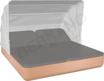 Berkano Grace Double Canopy с подушками (терракотовый/графитовый)