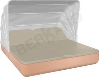 Berkano Grace Double Canopy с подушками (терракотовый/бежевый)
