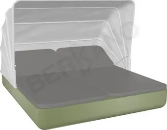 Berkano Grace Double Canopy с подушками (темно-зеленый/графитовый)