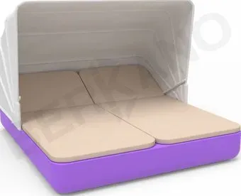 Berkano Grace Double Canopy с подушками (сиреневый/milk)