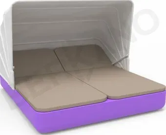 Berkano Grace Double Canopy с подушками (сиреневый/canvas)