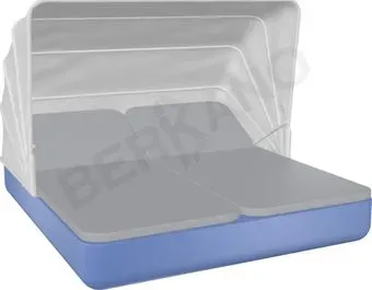 Berkano Grace Double Canopy с подушками (синий/серый)