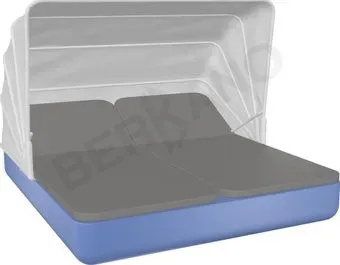 Berkano Grace Double Canopy с подушками (синий/графитовый)