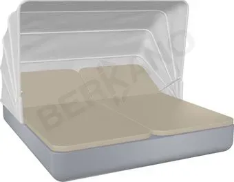 Berkano Grace Double Canopy с подушками (серый/бежевый)