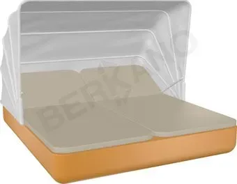 Berkano Grace Double Canopy с подушками (оранжевый/бежевый)