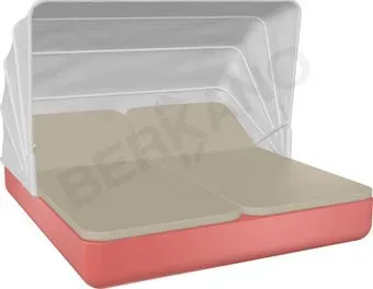 Berkano Grace Double Canopy с подушками (красный/бежевый)